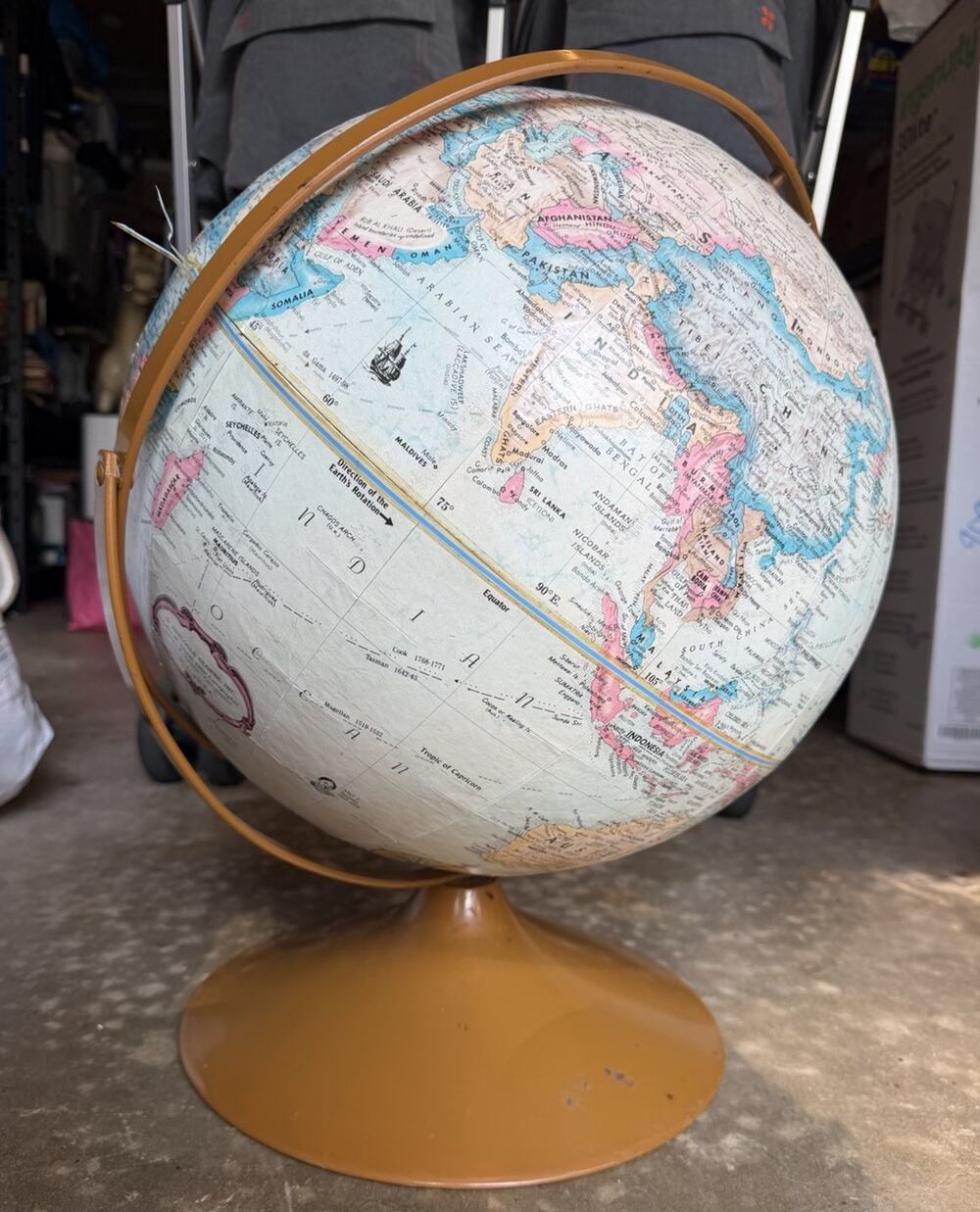 Replogle 16" Vintage Globe - Tabletop Model, 1970's World Classic Series Globe